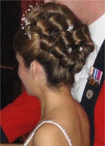 Wedding hair up style traditional
